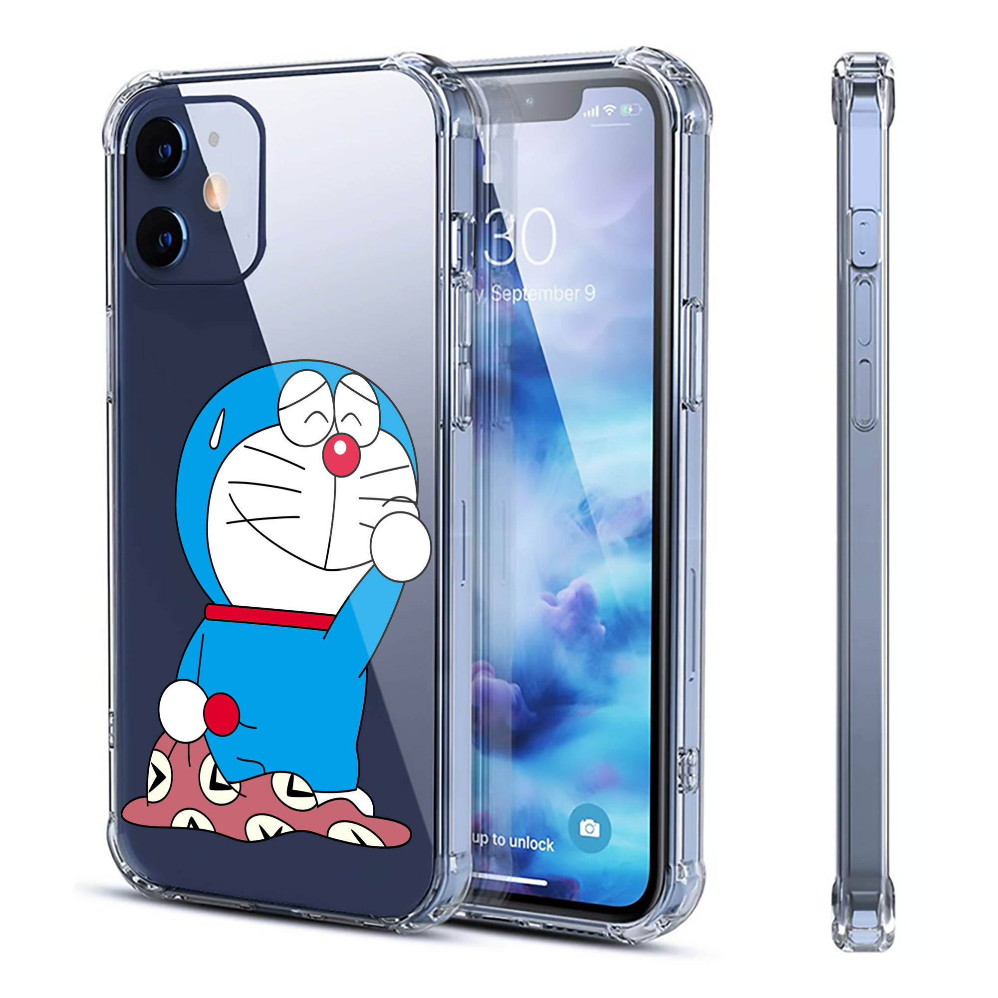 （画像用） ドラえもん Doraemon 【iPhone 12シリーズ対応】透明スマホケース（クリアソフトケース）